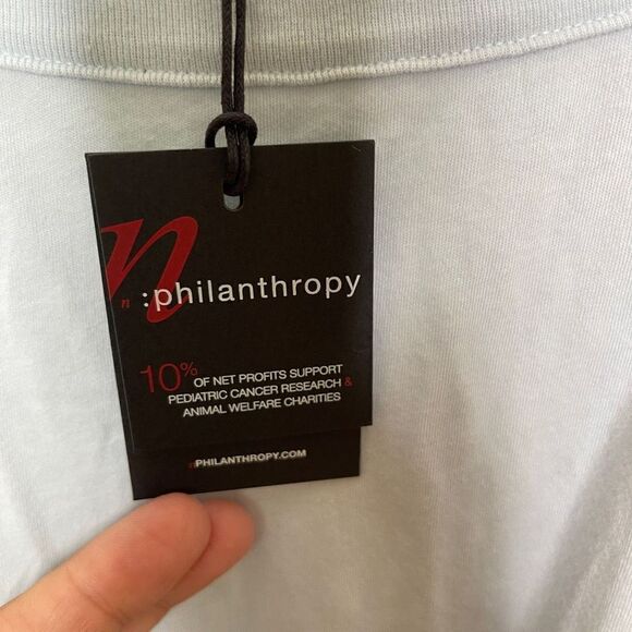 N:PHILANTHROPY Dress Womens Large Blue Bix Mini Fitted Sleevless NWT - Picture 3 of 12